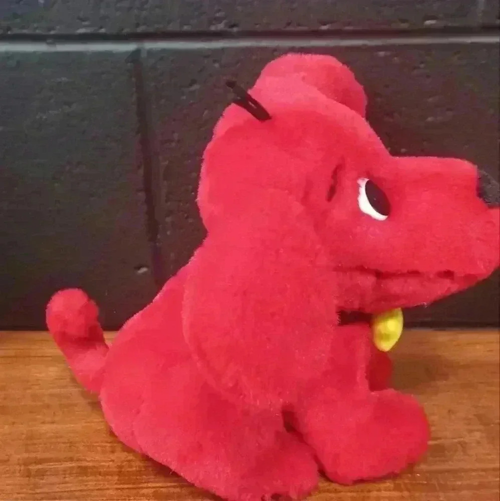 Vintage Clifford the Big Red Dog Ears Moving & Barking Plush Animal - Picture 6 of 11
